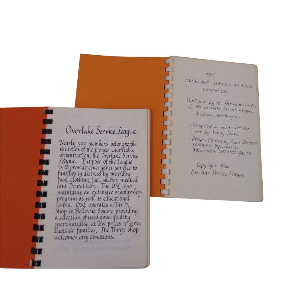 Vintage Overlake Service League Cookbook Bellevue History 1976 Northwest PNW - Picture 8 of 15